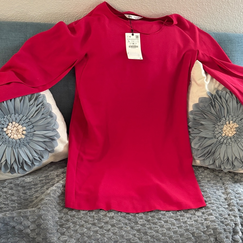 Zara Vibrant Pink Mini Dress